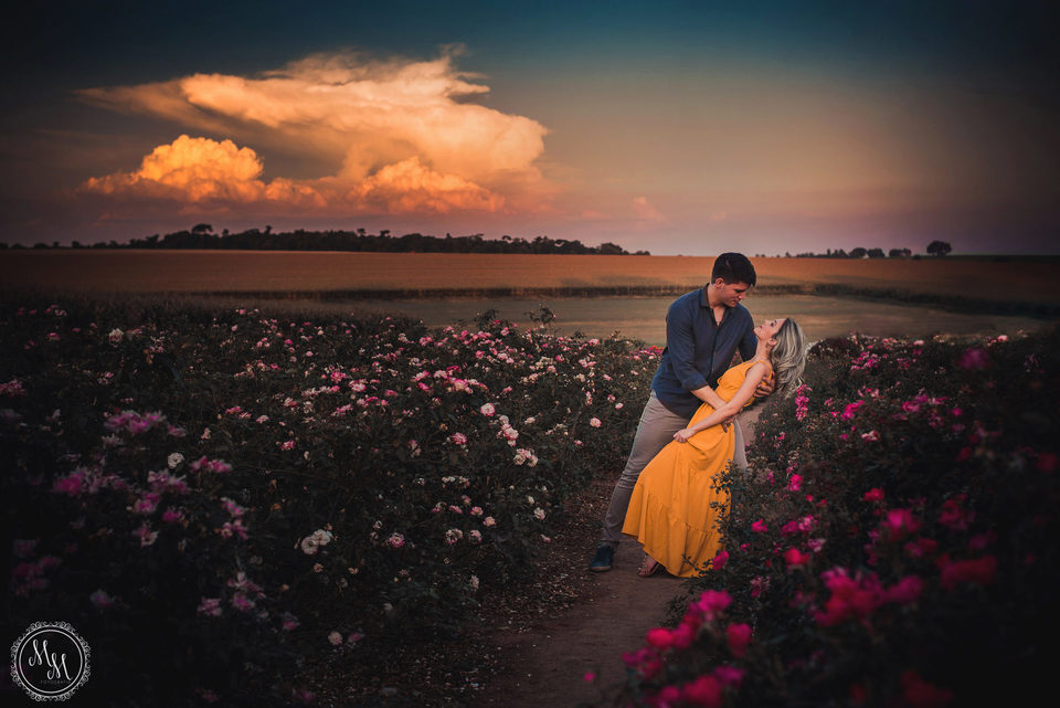 Layla e Caio- Ensaio Pré Wedding- Holambra-SP