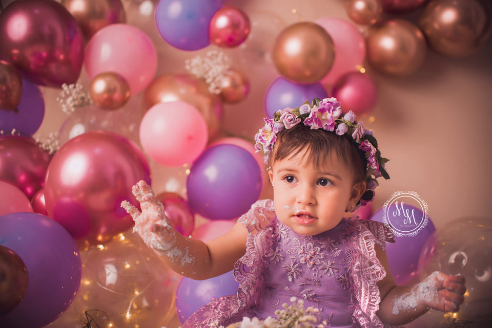 Liz - Ensaio Smash the Cake em Pradópolis-SP