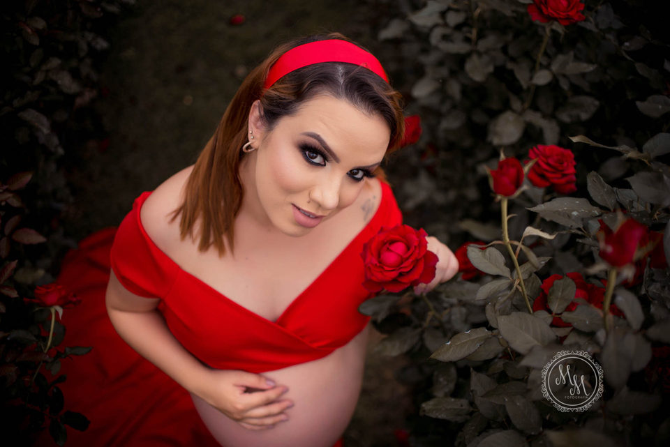 Joice e Rafael - Ensaio de Gestante em Holambra- SP